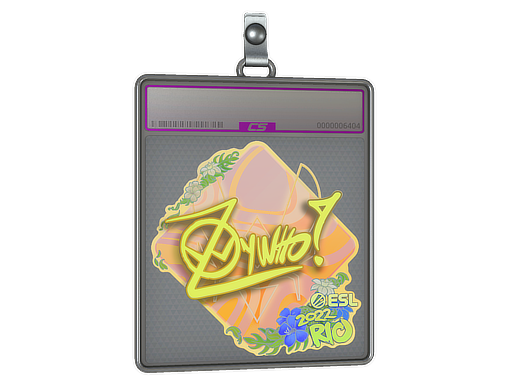 Sticker Slab ZywOo Holo Rio 2022