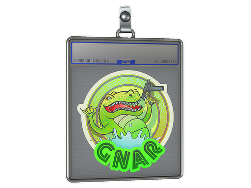 Sticker Slab Green Gnar