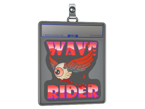 Sticker Slab Blood Moon Wave Rider