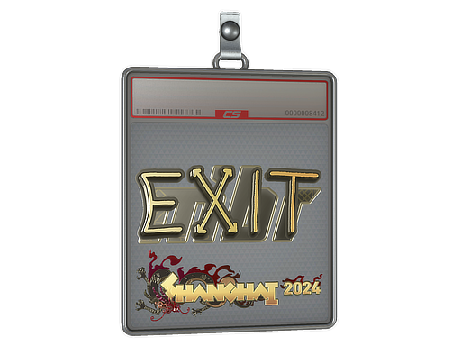 Sticker Slab exit Gold Shanghai 2024
