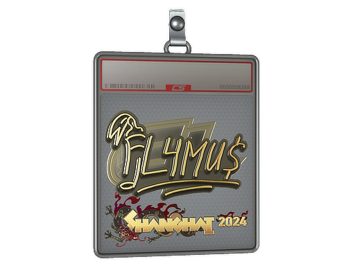 Sticker Slab FL4MUS Gold Shanghai 2024