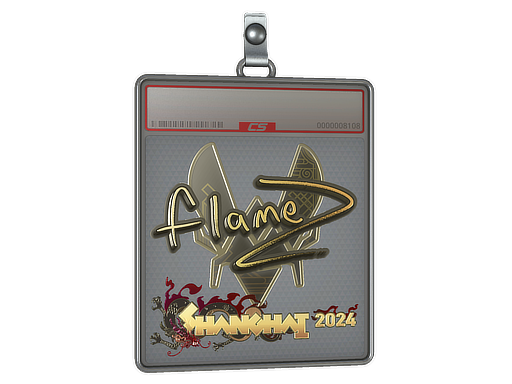 Sticker Slab FlameZ Gold Shanghai 2024