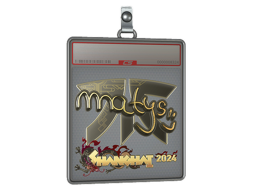 Sticker Slab MATYS Gold Shanghai 2024