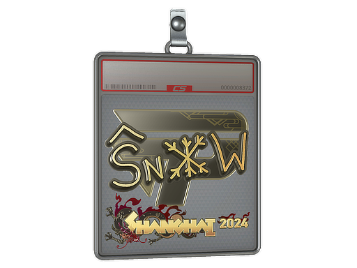 Sticker Slab snow Gold Shanghai 2024