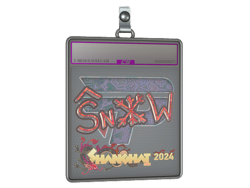Sticker Slab snow Holo Shanghai 2024