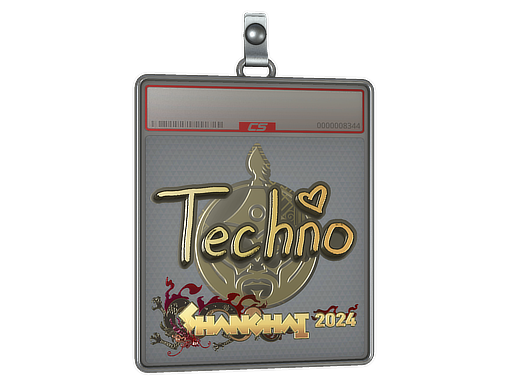 Sticker Slab Techno4K Gold Shanghai 2024