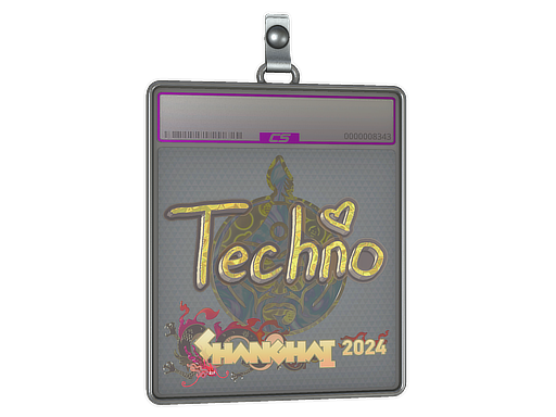 Sticker Slab Techno4K Holo Shanghai 2024