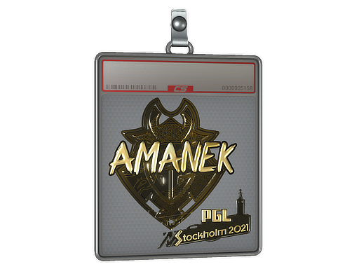 Sticker Slab AMANEK Gold Stockholm 2021