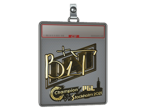 Sticker Slab b1t Gold Stockholm 2021