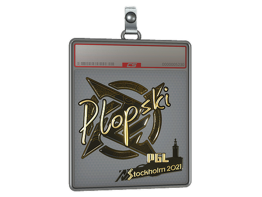 Sticker Slab Plopski Gold Stockholm 2021