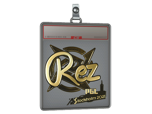 Sticker Slab REZ Gold Stockholm 2021