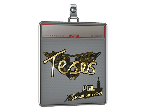Sticker Slab TeSeS Gold Stockholm 2021