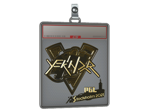 Sticker Slab YEKINDAR Gold Stockholm 2021