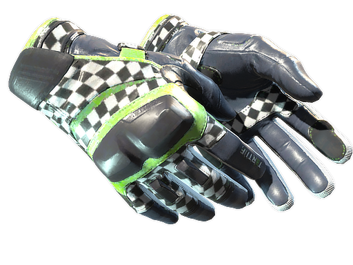 ★ Moto Gloves Finish Line Battle Scarred