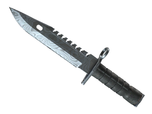 ★ M9 Bayonet Damascus Steel Well-Worn