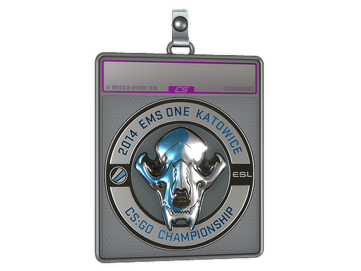 Sticker Slab ESL Skull Foil Katowice 2014