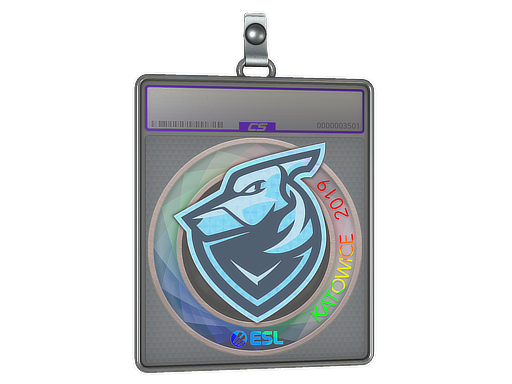 Sticker Slab Grayhound Gaming Holo Katowice 2019
