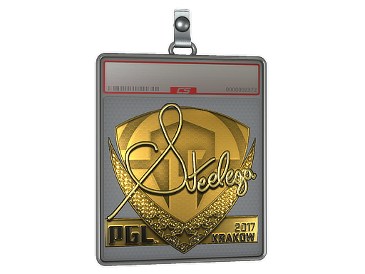 Sticker Slab steel Gold Krakow 2017