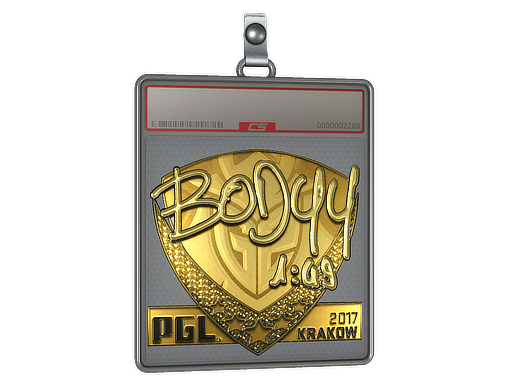 Sticker Slab bodyy Gold Krakow 2017
