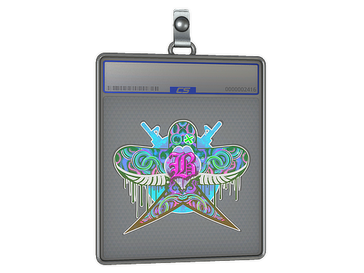 Sticker Slab Blue Swallow