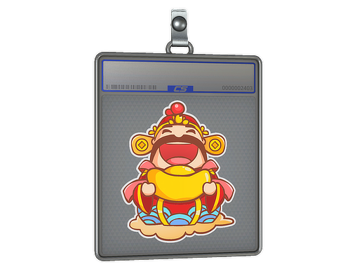 Sticker Slab God of Fortune