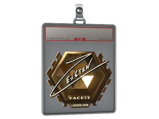 Sticker Slab Ex6TenZ Gold London 2018