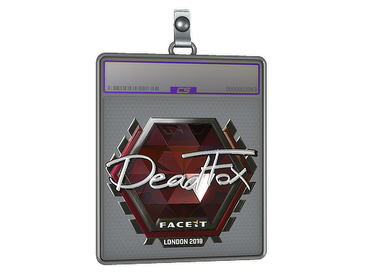 Sticker Slab DeadFox Foil London 2018