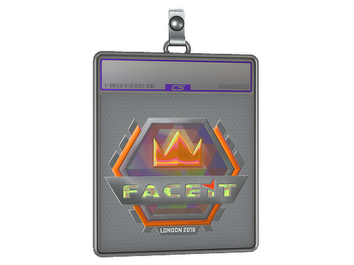 Sticker Slab FACEIT Holo London 2018