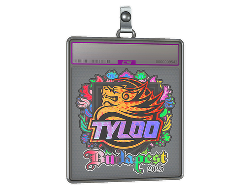 Sticker Slab TYLOO Holo Budapest 2025