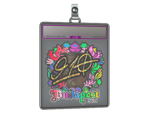 Sticker Slab 910 Holo Budapest 2025