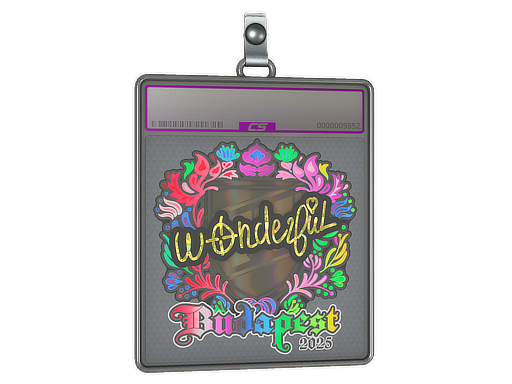 Sticker Slab w0nderful Holo Budapest 2025