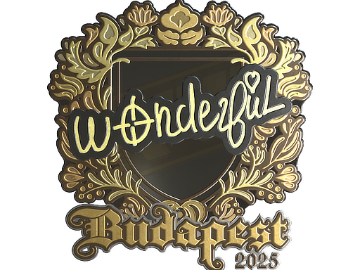 Sticker | w0nderful (Gold) | Budapest 2025