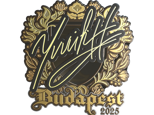 Sticker | yuurih (Gold) | Budapest 2025
