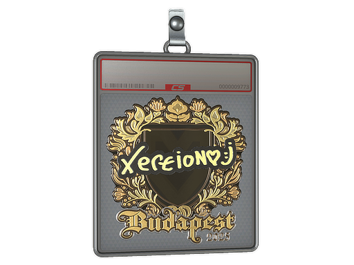 Sticker Slab xertioN Gold Budapest 2025