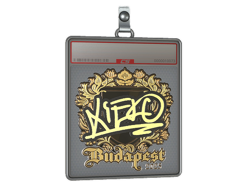 Sticker Slab xiELO Gold Budapest 2025