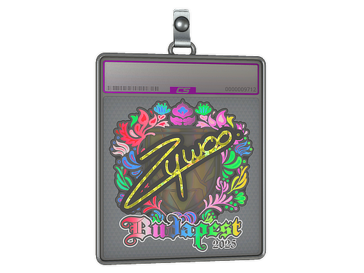 Sticker Slab ZywOo Holo Budapest 2025