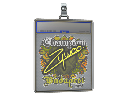 Sticker Slab ZywOo Champion Budapest 2025