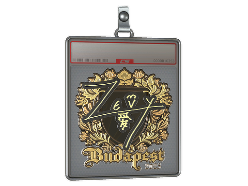 Sticker Slab zevy Gold Budapest 2025