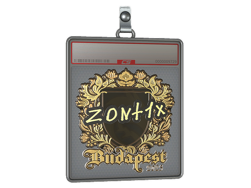 Sticker Slab zont1x Gold Budapest 2025