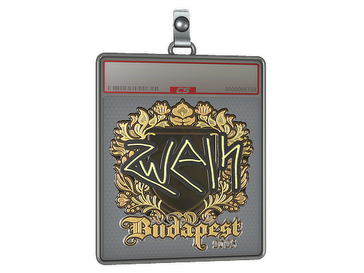 Sticker Slab zweih Gold Budapest 2025