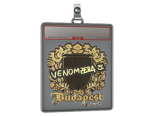 Sticker Slab venomzera Gold Budapest 2025