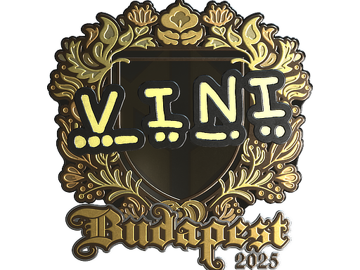 Sticker | VINI (Gold) | Budapest 2025
