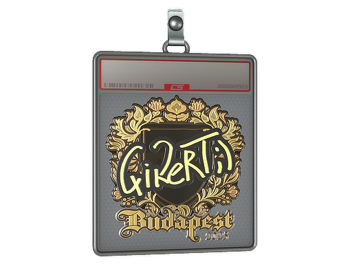 Sticker Slab qikert Gold Budapest 2025