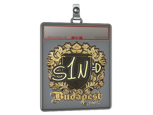 Sticker Slab s1n Gold Budapest 2025