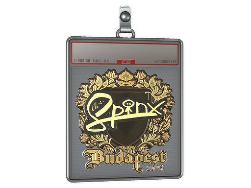 Sticker Slab Spinx Gold Budapest 2025