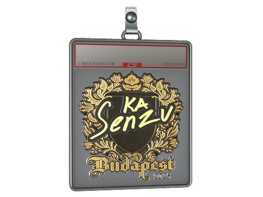Sticker Slab Senzu Gold Budapest 2025