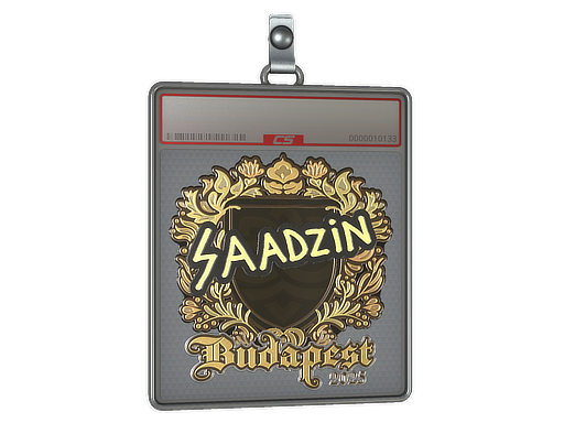 Sticker Slab saadzin Gold Budapest 2025