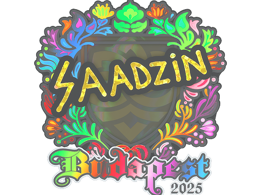 Sticker | saadzin (Holo) | Budapest 2025