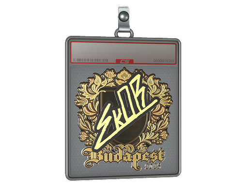 Sticker Slab sk0R Gold Budapest 2025