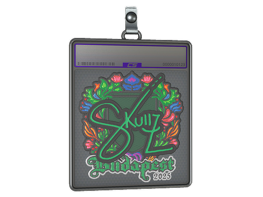 Sticker Slab skullz Embroidered Budapest 2025